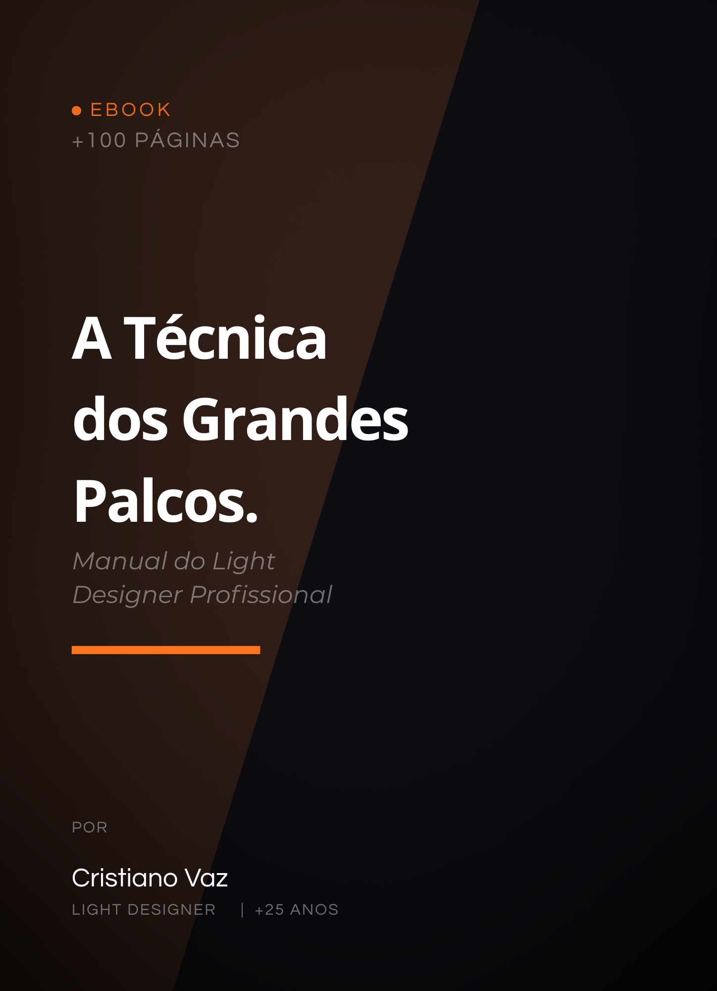 Capa do ebook — A Técnica dos Grandes Palcos · Cristiano Vaz